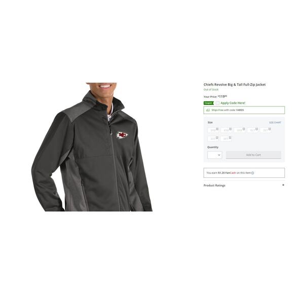 Kansas City Chiefs KC Super Bowl LIV Champions Full Zip Jacket Men's 2XLT - Picture 14 of 14